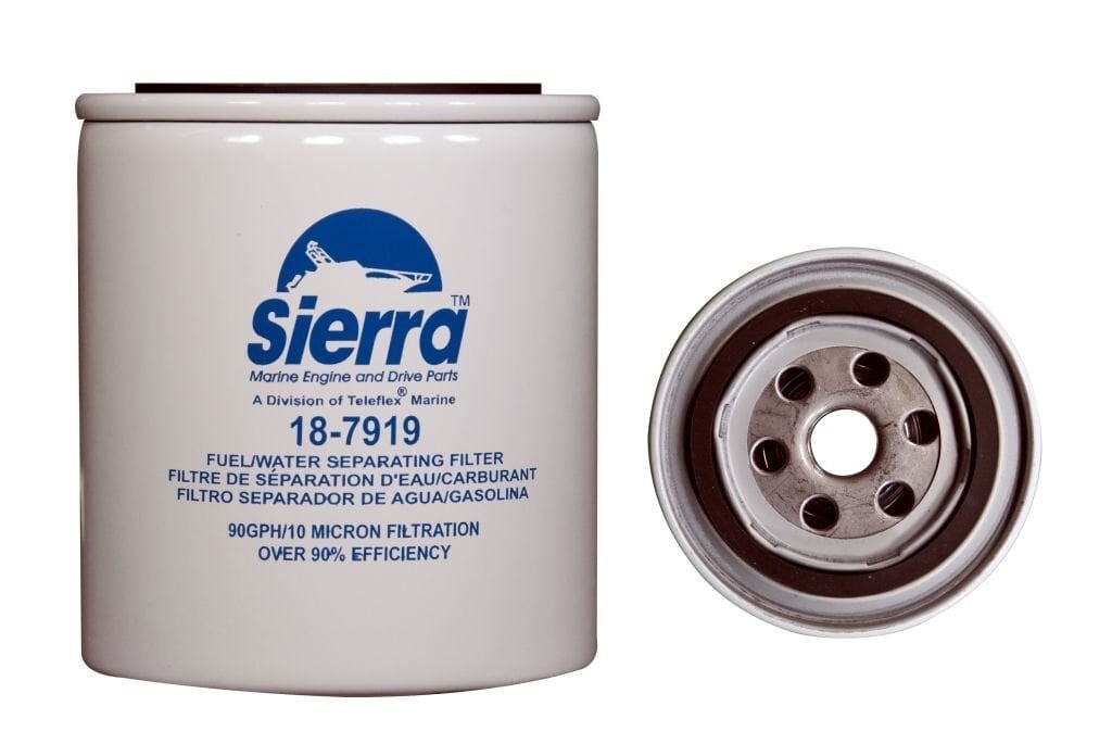 Sierra 18-7919 Yakıt ve Su Ayırıcı Filtre | 90 GPH - 10 Mikron | Marine Motor Uyumlu